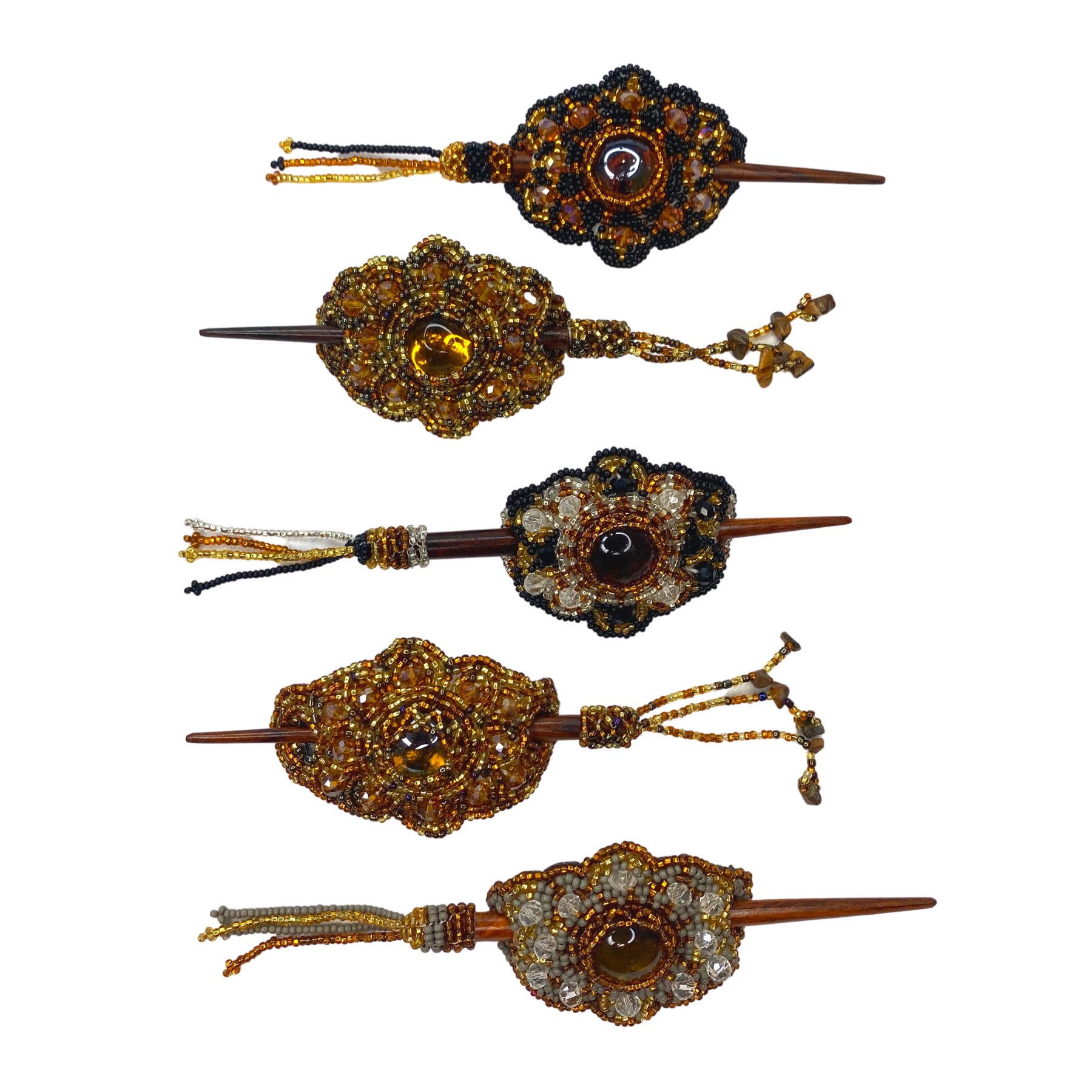 Lumily - Wholesale Barrette - Women's - Michelle Seed Bead Hair Barrette - Guatemala4