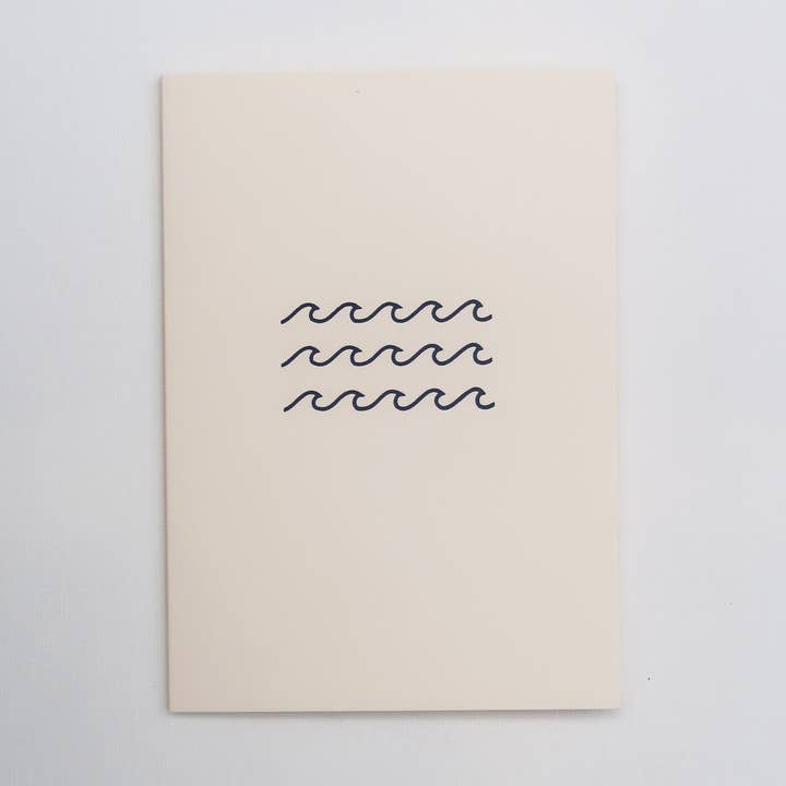 Waves Greetings Card for wholesale by Elly Vvaller