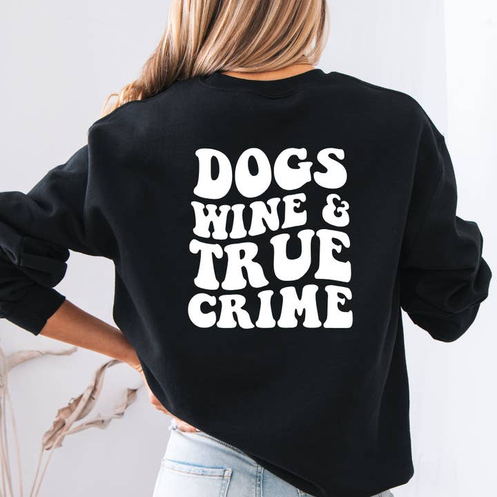 Sweater Dogs and wine voor wholesale door Molly's World