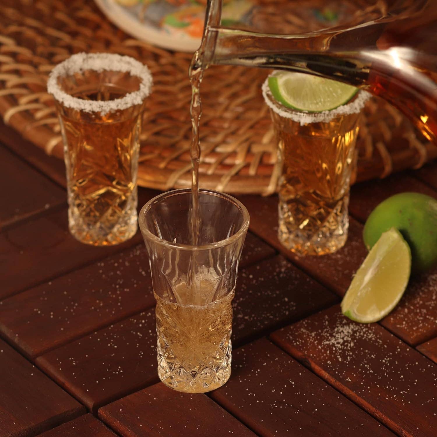 Garden Guru Lawn & Garden Tools - Wholesale Shot Glass - QUAFFER Tequila Heavy Base Shot Glasses 2oz (Set of 6)5