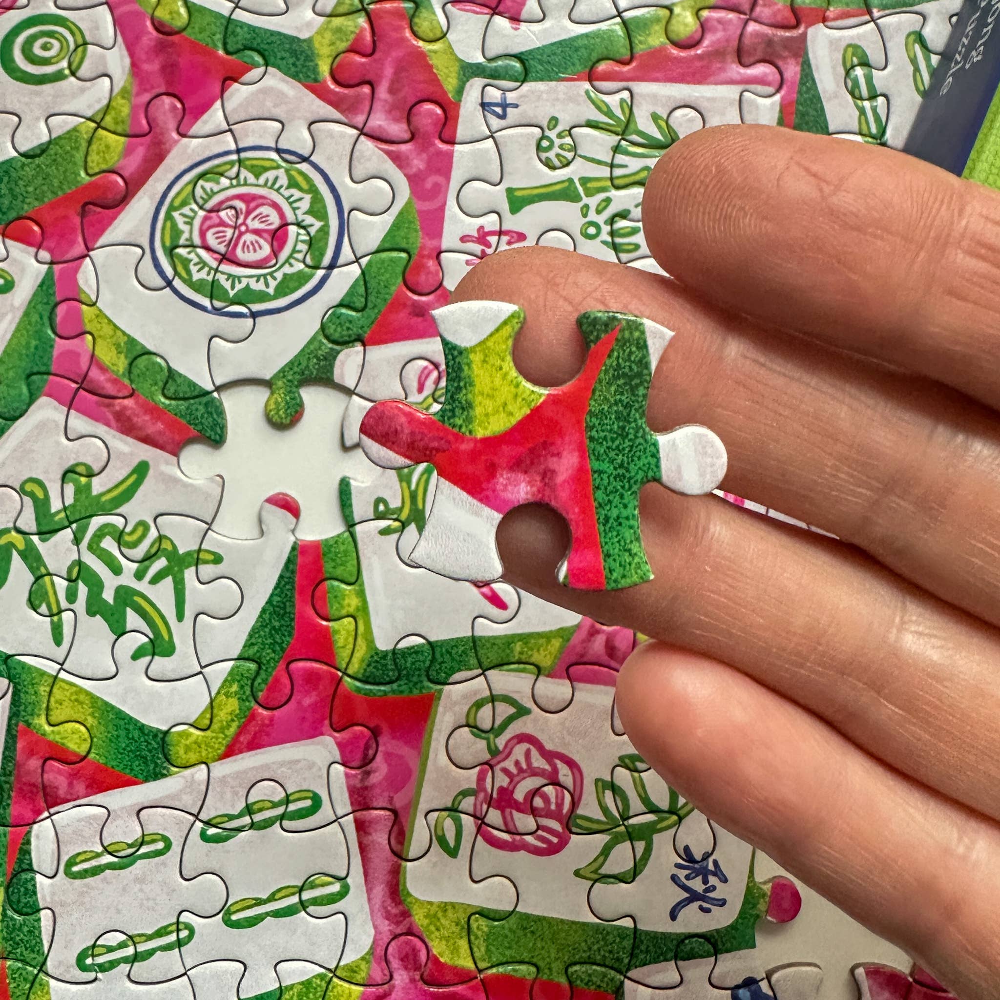 The Lion Rock Press - Wholesale Puzzle - Adult - 100pc MINI PUZZLE: Mahjong Madness1