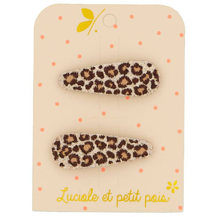 Leo hair clips (pair) pour la vente par Luciole et Petit Pois