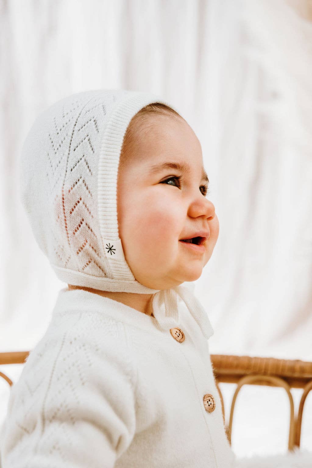 Lunö Tricot - Wholesale Newborn/Knit Hat - Baby - Cashmere Baby Hat - Penelope White5
