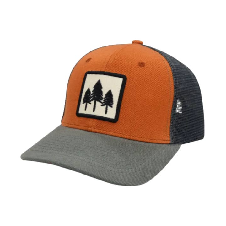 Three Pines Trucker Hat for wholesale by Tradition Creek