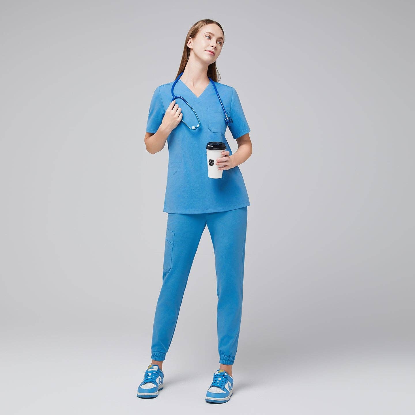 ZENIR – Engroshandel Sygeplejeruniform – til kvinder – ZENIR W-Soft stretch skrubtop til kvinder33