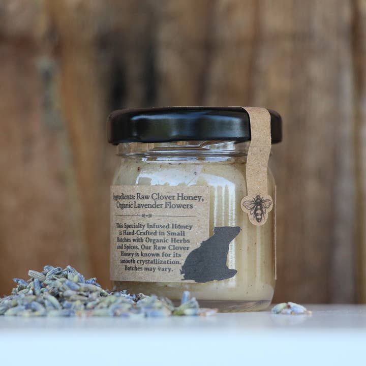 Blue Sage Honey Co. - Wholesale Honey - Lavender Infused Raw Honey Floral Honey Real Flowers
