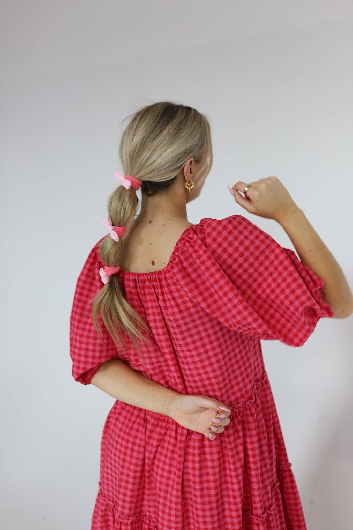 KAXI – wholesale Hårsnoddar – Dam – Tvåfärgade rosetter med bakåtslickat hårband50