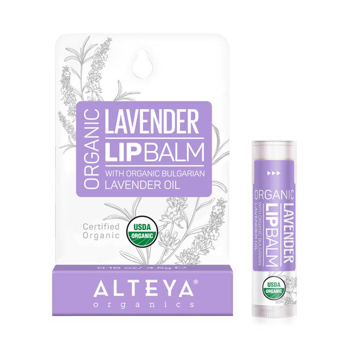 Organic Lip Balm Lavender for wholesale by Alteya Organics