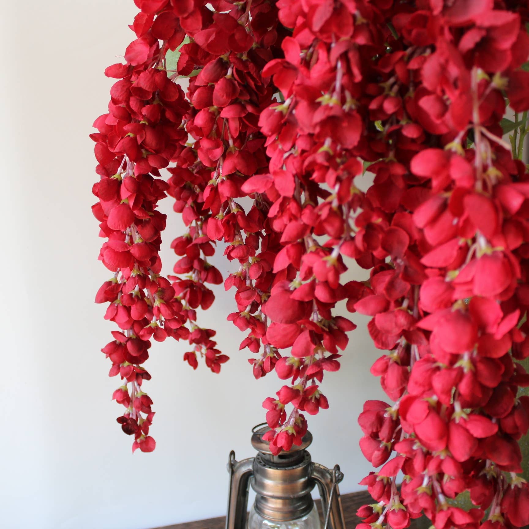 ACNITE(We cover U.S. import duties) - Wholesale Artificial Flowers - Red Wisteria wedding flower garland home decoration floral3