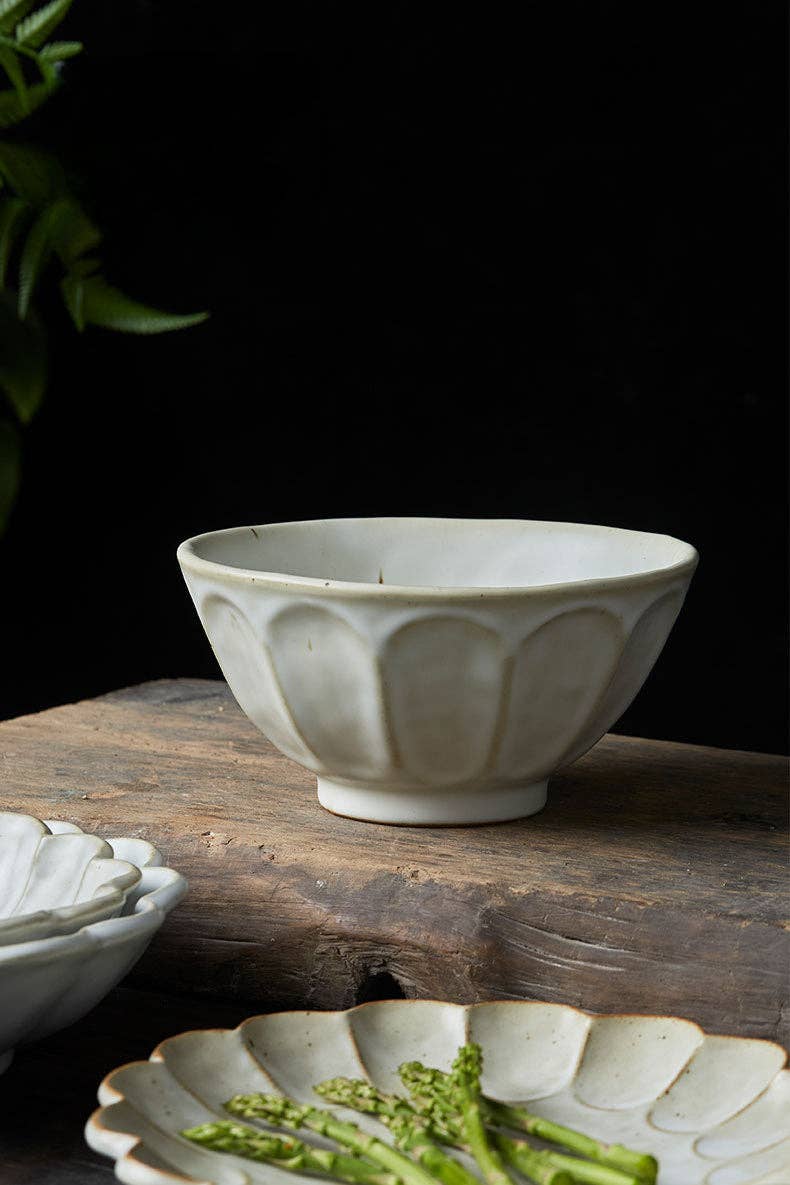 Gohobi （We cover U.S. import duties） - Vente Assiettes/plats/bols de décoration - Assiette-bol à pâtes en grès style japonais Gohobi à fleurs de poirier faite à la main20