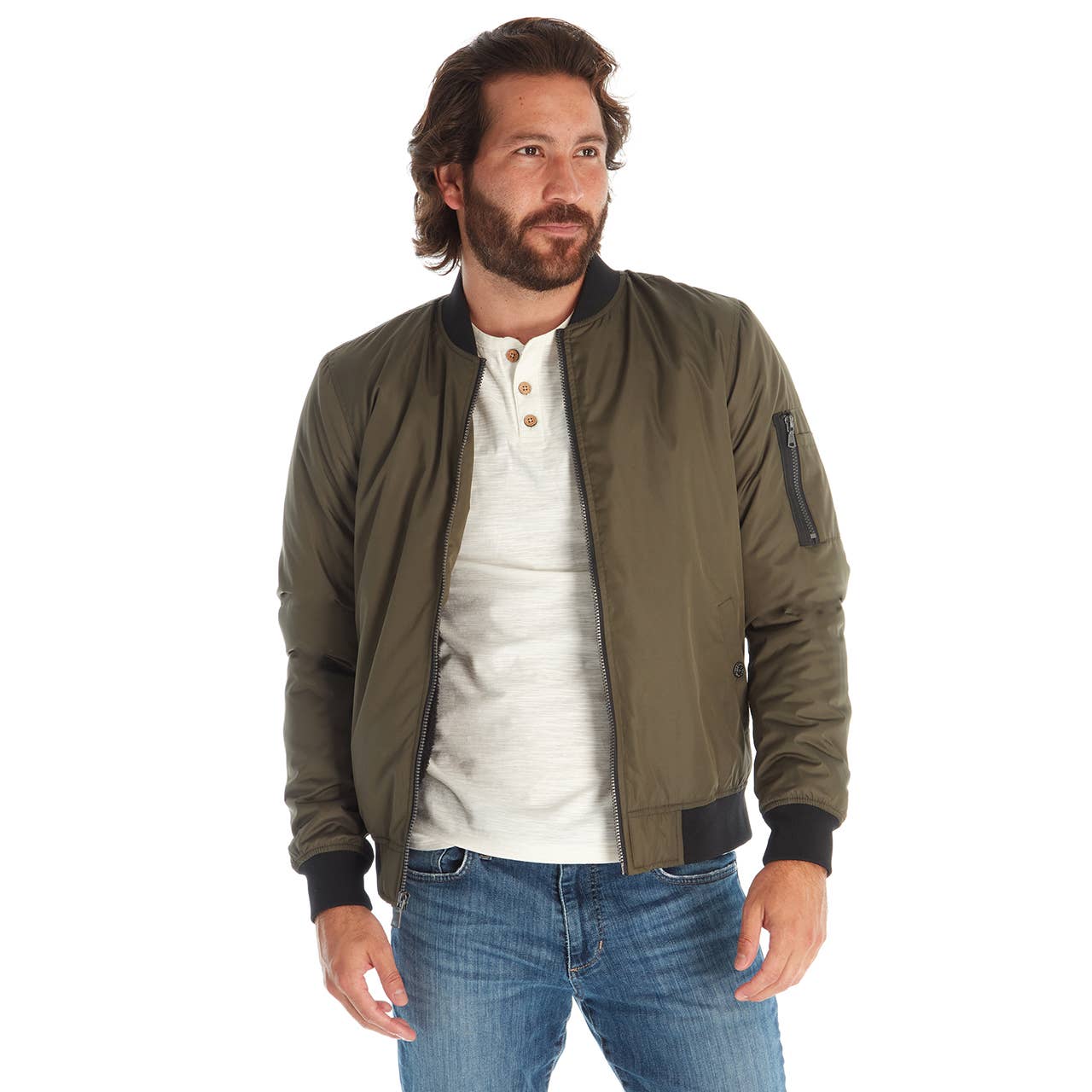 PX - Wholesale Bomber Jacket - Men's - Lewis Sherpa Lined Bomber Jacket1