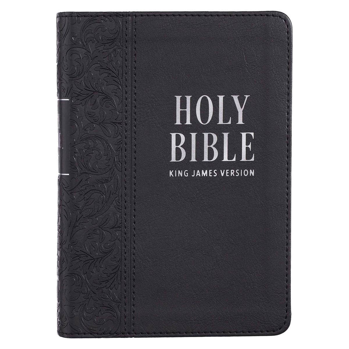 Christian Art Gifts - Wholesale Religion - KJV Bible Compact LP Faux Leather, Black0
