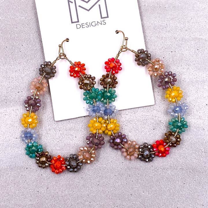 Flora Ohrstecker — Leicht Multi für den Großhandel von MM Designs