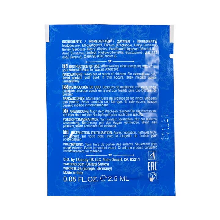 Waxness - Wholesale Face & Body Wipes - Waxness at Home Azulene After Waxing Finishing Wipes pack of 20