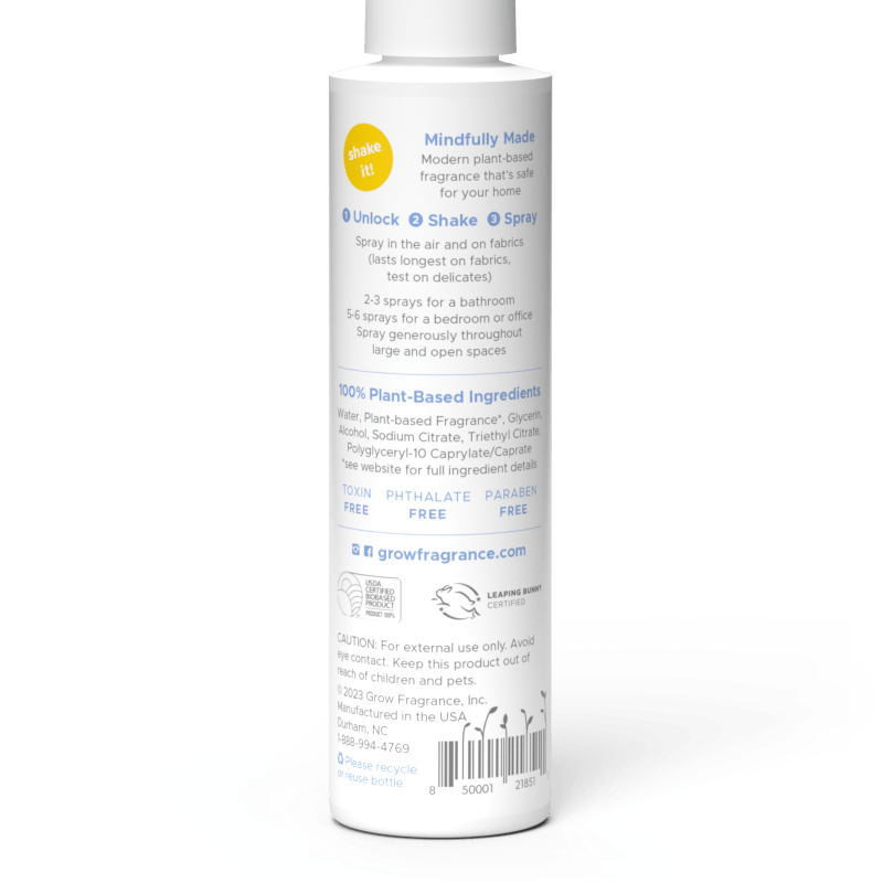 Grow Fragrance - Wholesale Room & Linen Spray - Wildflower Rain Air and Fabric Freshener6