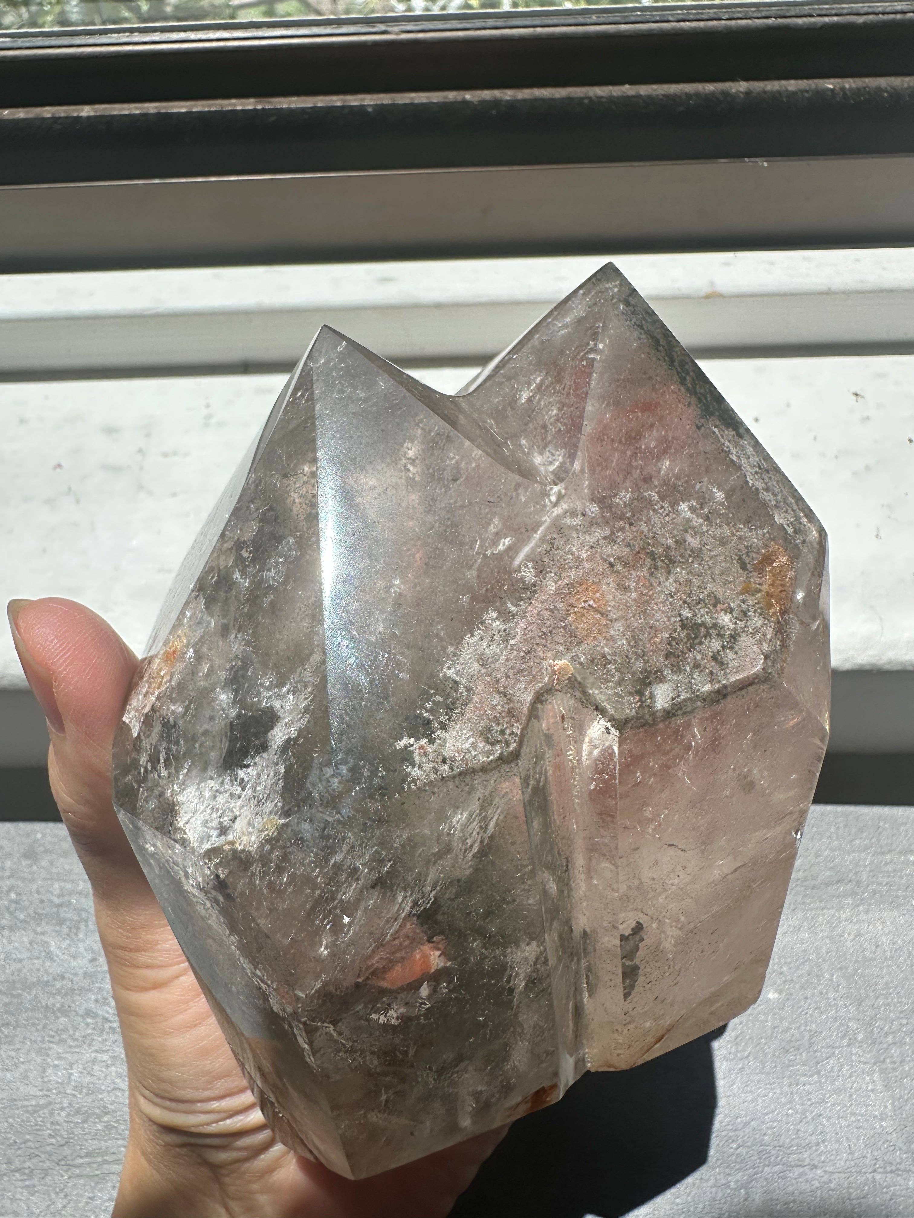 Moon Rituals - Wholesale Spiritual stone/crystal - Large Garden Quartz Twin Tower – Rare Healing Crystal for Spiritual Growth, Christmas Crystal Gift #54