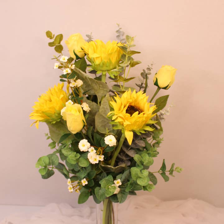 Realistic Artificial Flowers - Wholesale Artificial flowers - Real Touch Sunflower Bouquet '88'1