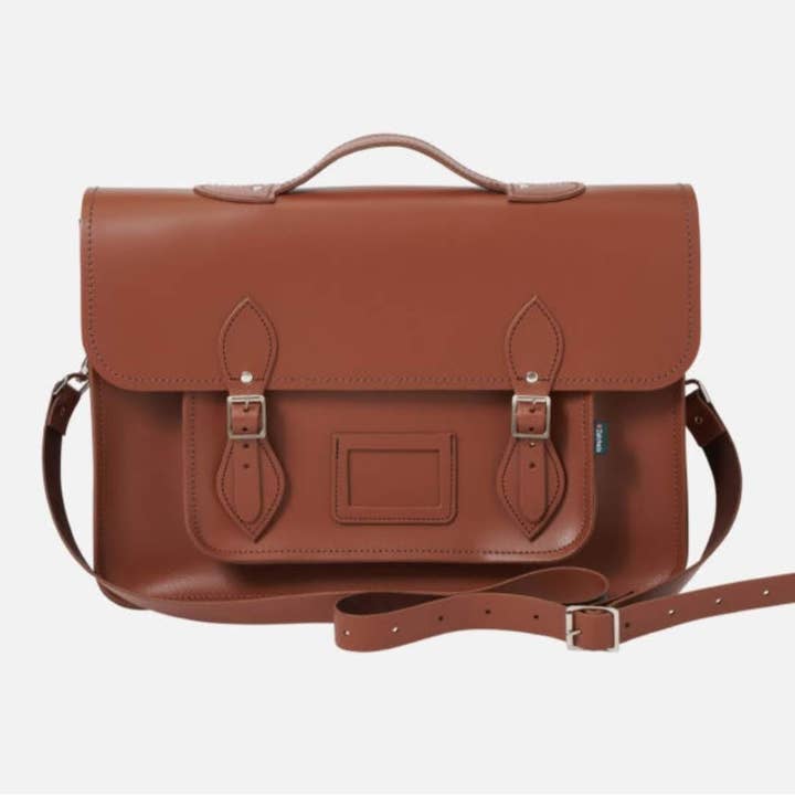 Leather Satchel Backpack - Chestnut Brown - 3 sizes for wholesale by Zatchels