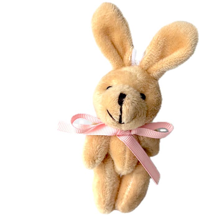 The Gifted Rat - Wholesale Stuffed/plush toy – Kids & baby - Small Plush Bunny Rabbit (Pink bow) 4