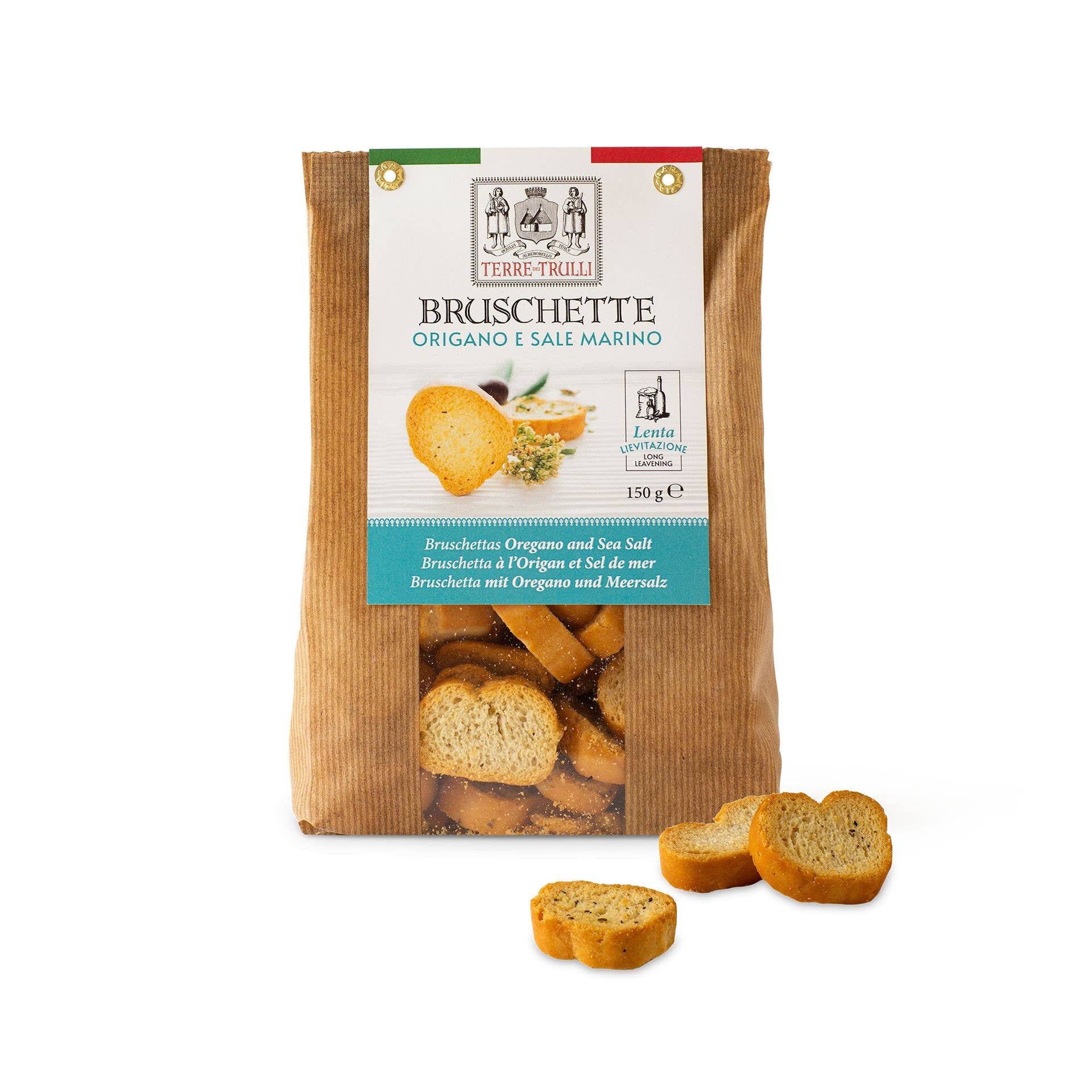 Terre dei Trulli - Wholesale Bread Mix - Oregano and Sea Salt Baked Made in Italy Bruschetta 150g2