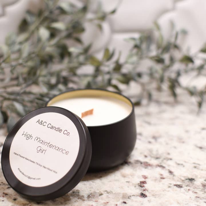 A&C Candle Co - Wholesale Travel Candles - 8oz Tin Candle