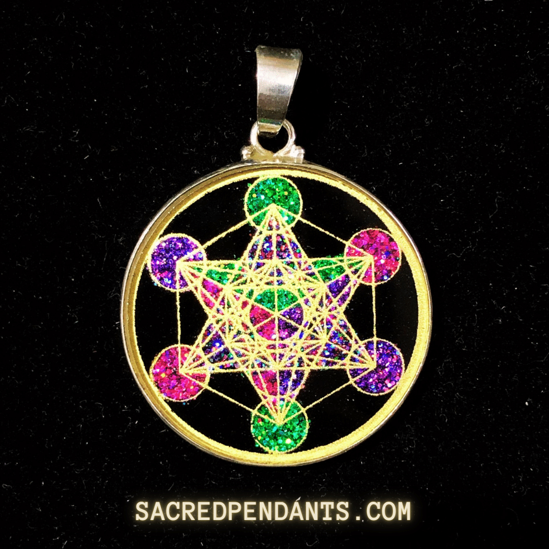Sacred Pendants - Wholesale Individual Charm/Pendant - Metatron’s Cube -Sacred Geometry Gemstone Pendant0