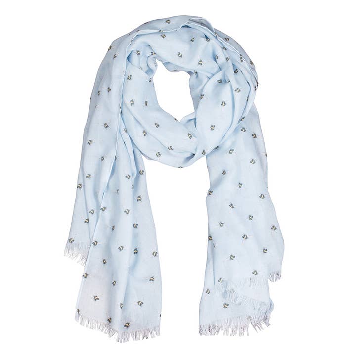 Wrendale Designs - Wholesale Scarf - Women's - English Designed Women's Bee Pattern Scarf