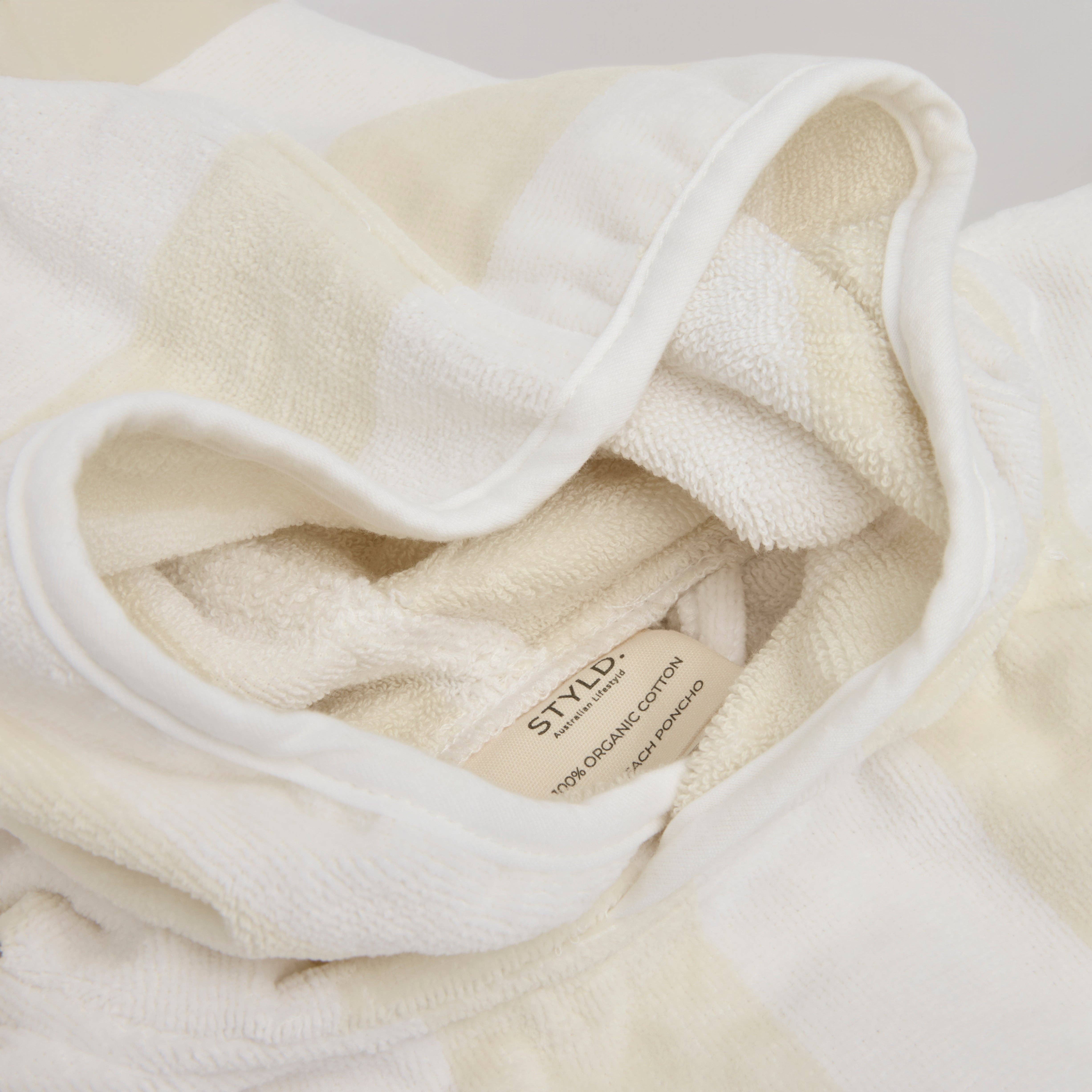 STYLD. - Wholesale Poncho towel – Child & baby - Vanilla Latte Poncho 1-3 years2