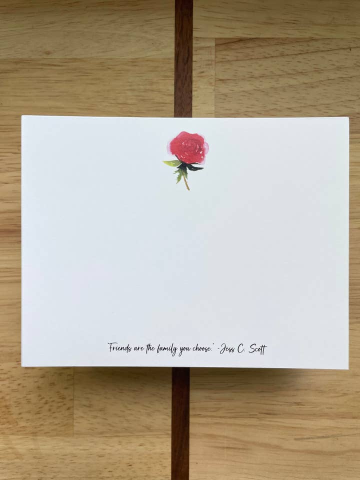 12 Pack of Flat A2 Notecards Stationary Set - Friendship for wholesale by Kristin Schmidt Artist