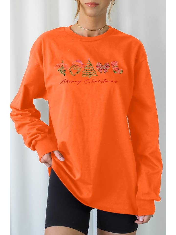 COLORBEAR - Wholesale T-Shirt (Graphic) - Women's - Cute Christmas Graphic Long Sleeve Tee5