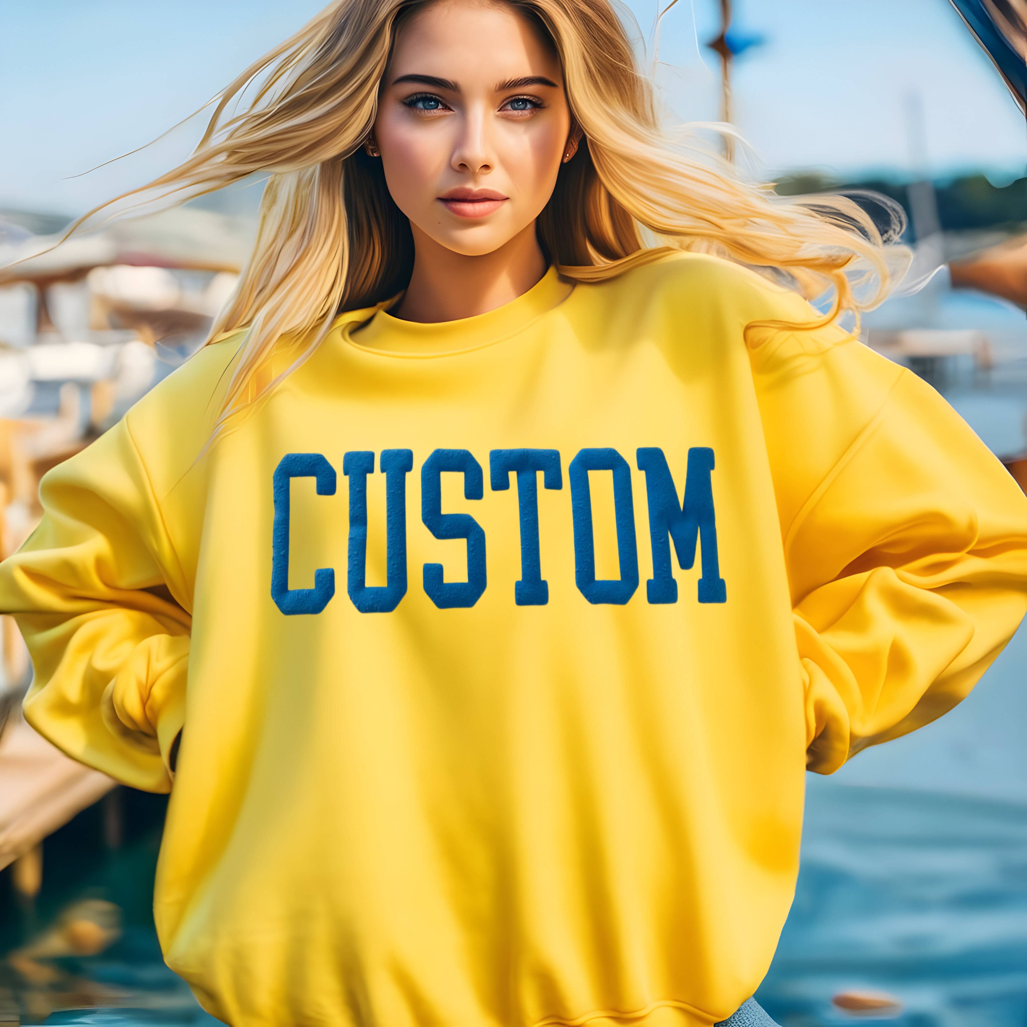 One Nine - Vente Sweat-shirt – unisexe - Sweatshirt personnalisé Puff Mascot Team/3D Puff2