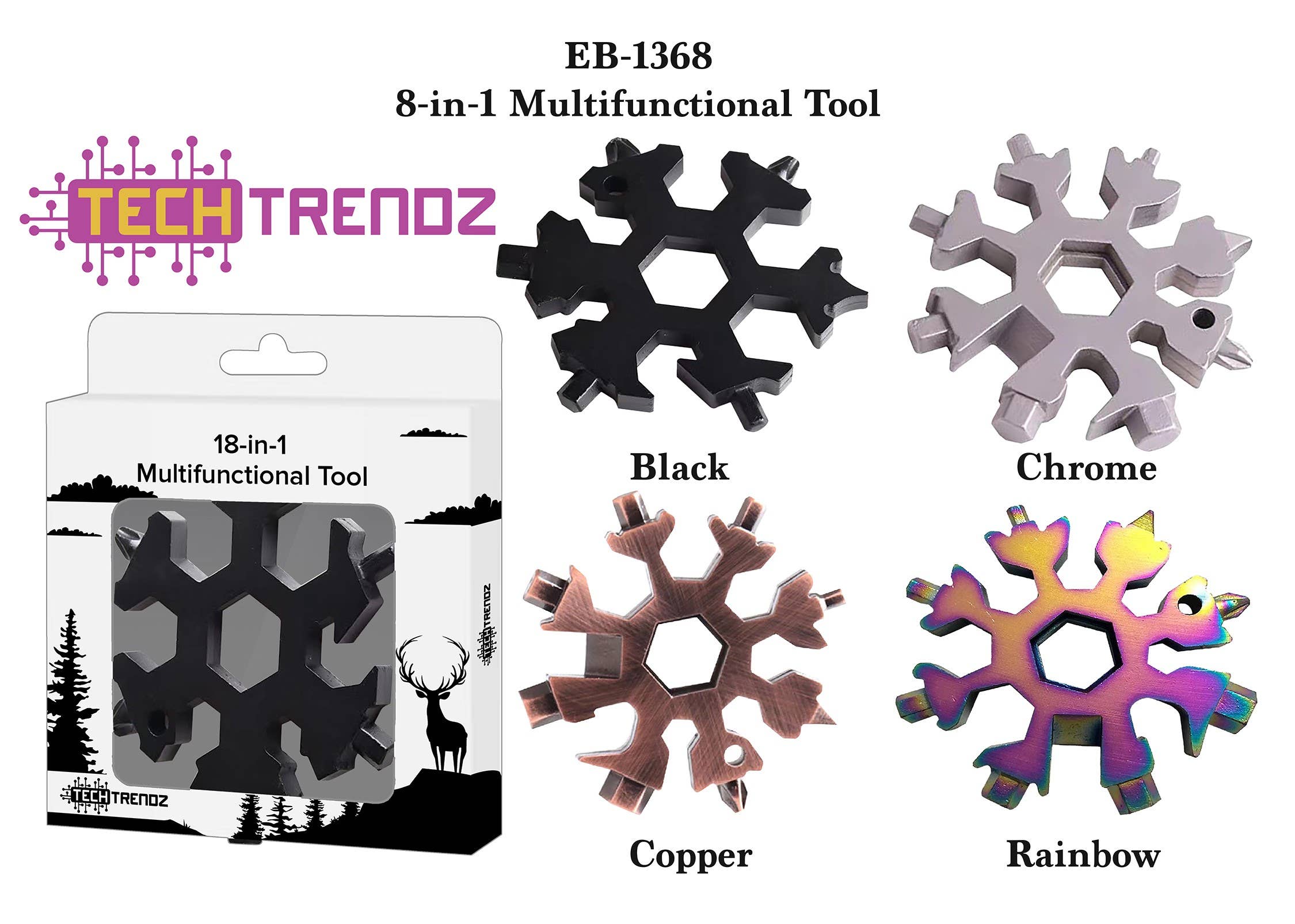 Tech Trendz - Wholesale Handig hulpmiddel - 18-in-1 multifunctioneel gereedschap5