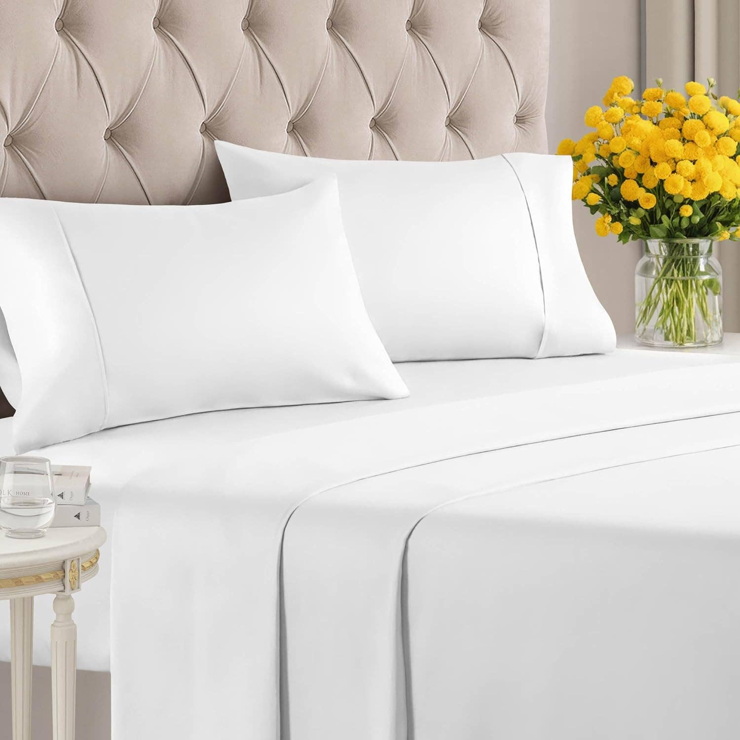 CGK Unlimited - Wholesale Sheet Set - Cotton 1000 Thread Count 4 Piece Sheet Set0