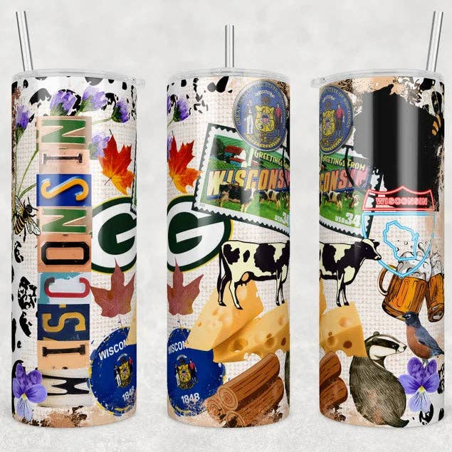 Delstaten Wisconsin | Tumlare för wholesale av Designs by Robyn