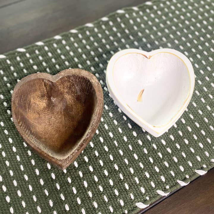 Candle Ready Dough Bowl - Heart Sizes for wholesale by Marmeez