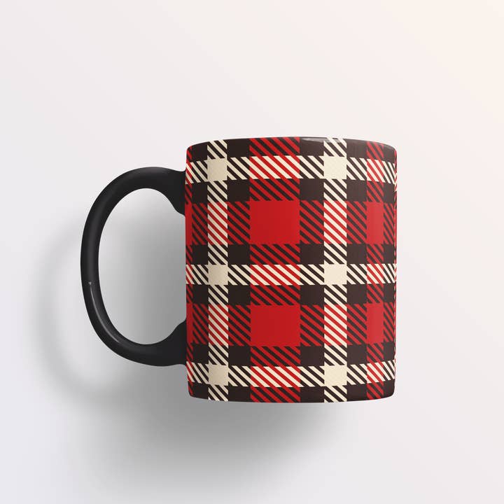 Tartan Ceramic Mug 325ml - YELLOW/RED SQUARES and other Purchase Wholesale tazza. Free Returns & Net 60 Terms on Faire trending on Faire.