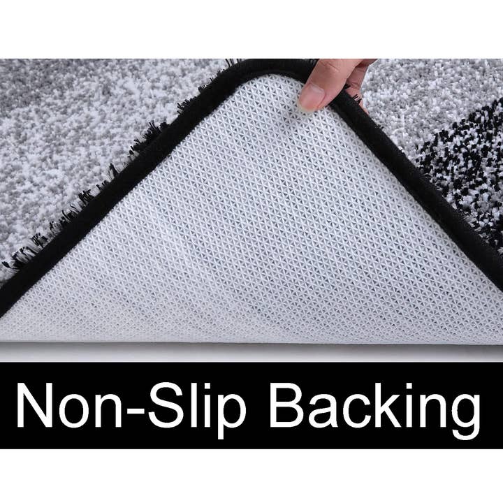 home mart goods - Vendita all'ingrosso Set di tappetini da bagno - Set di 2 tappetini da bagno in peluche morbido e spesso in microfibra ombreggiata3