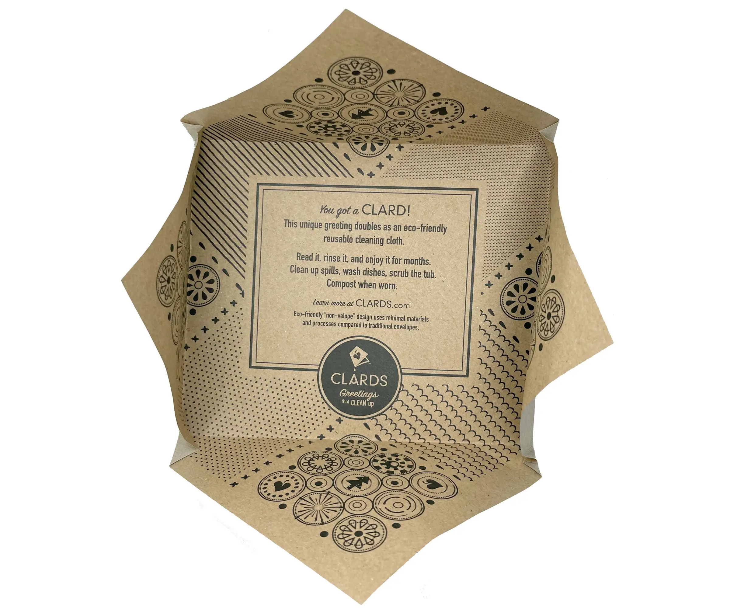 Soak iT Up Eco-friendly Greetings + Gifts – wholesale Vardagliga hälsningskort – Var Närvarande 2-i-1 Hälsningskort® & Ekoduk7