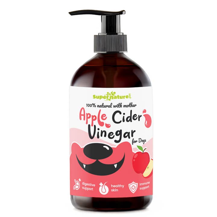 Natures Grub – wholesale Pet supplement – Dog – Supernature Apple Cider Vinegar 500ml for Dogs | With Mother