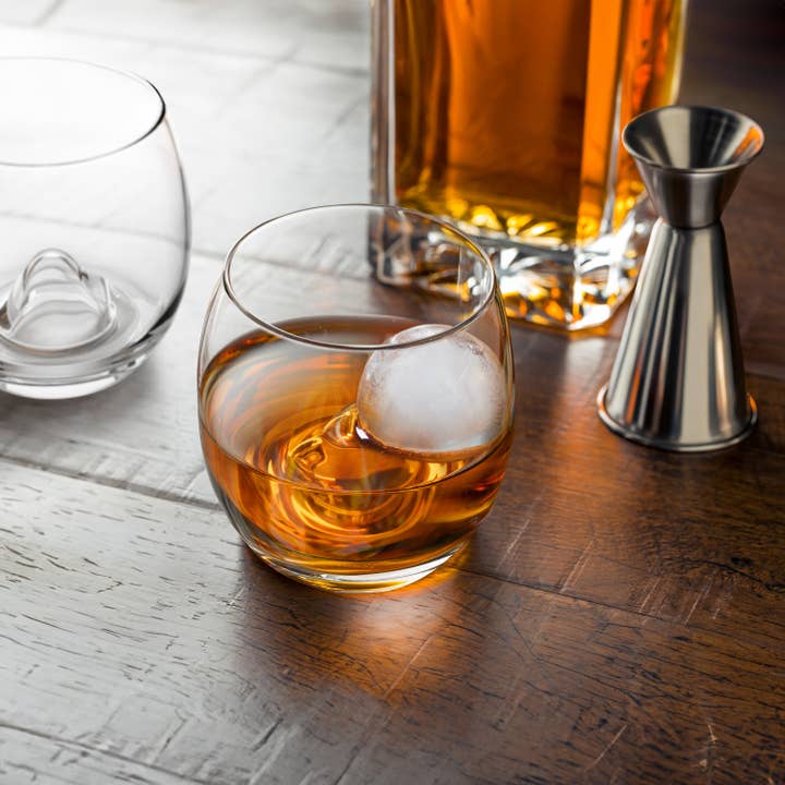 Final Touch - Wholesale Cocktail/Liquor Glass - On The Rock Glass with Ice Ball Mould