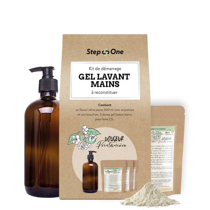 Gift box: Hand washing gel - Spring softness - Zéro d for wholesale by STEP ONE SAS