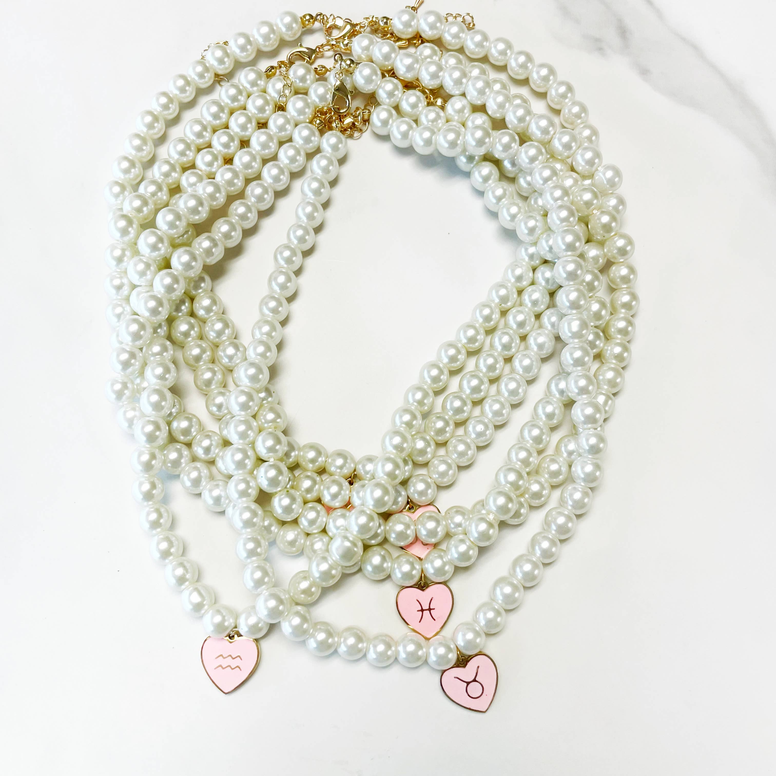 Gypsy Soul - Wholesale Beaded/Pearl Necklace -  St. Valentine's Zodiac Pearl Necklaces - 12 Pcs3