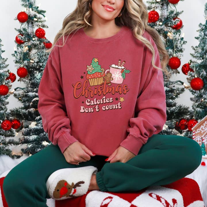 Les calories de Noël ne comptent pas GDSWT pour la vente par Olive And Ivory Wholesale