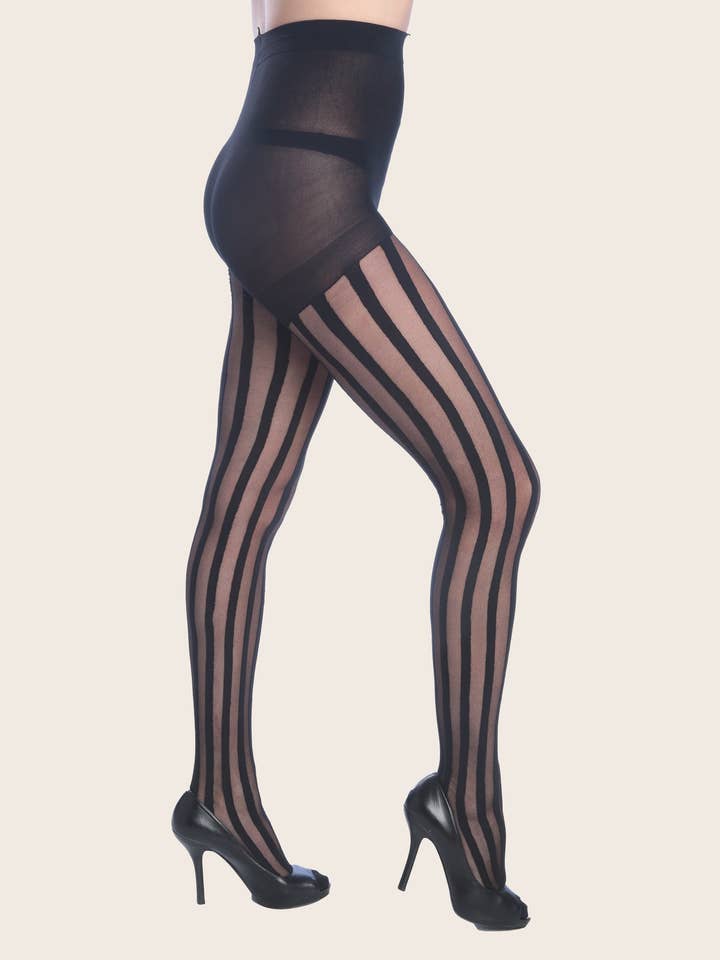 Isadora, Tipi toe, & James Fiallo - Wholesale Tights - Women's - Isadora Women Floral Control Top Fashion Tights5