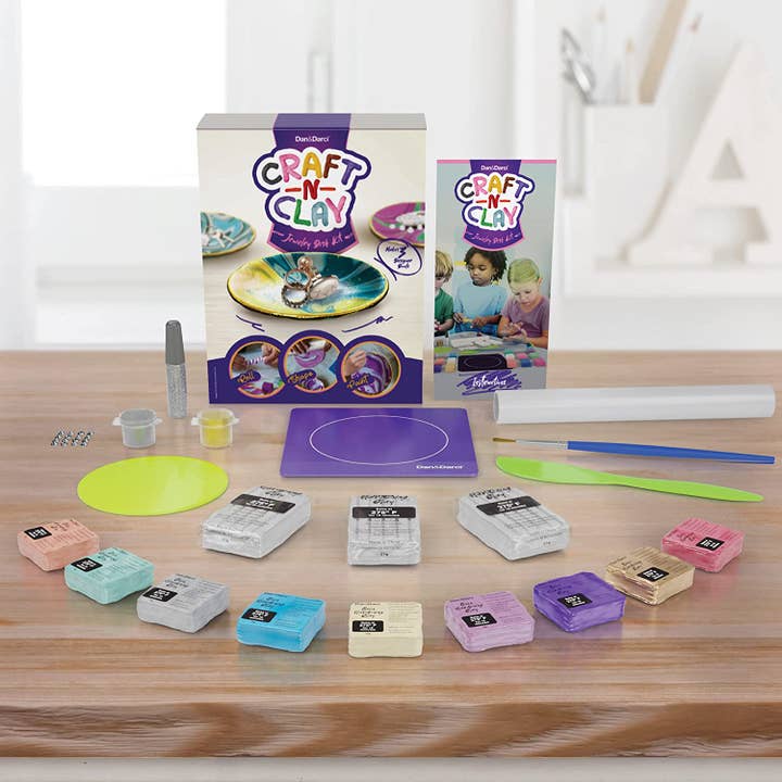 Dan&Darci - Wholesale DIY Jewelry - Kids - Craft 'n Clay - Jewelry Dish Making Kit for Kids7