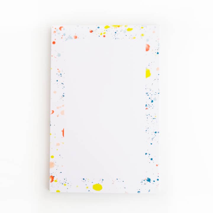 Splatter Paint Notepad for wholesale by Joy Paper Co.