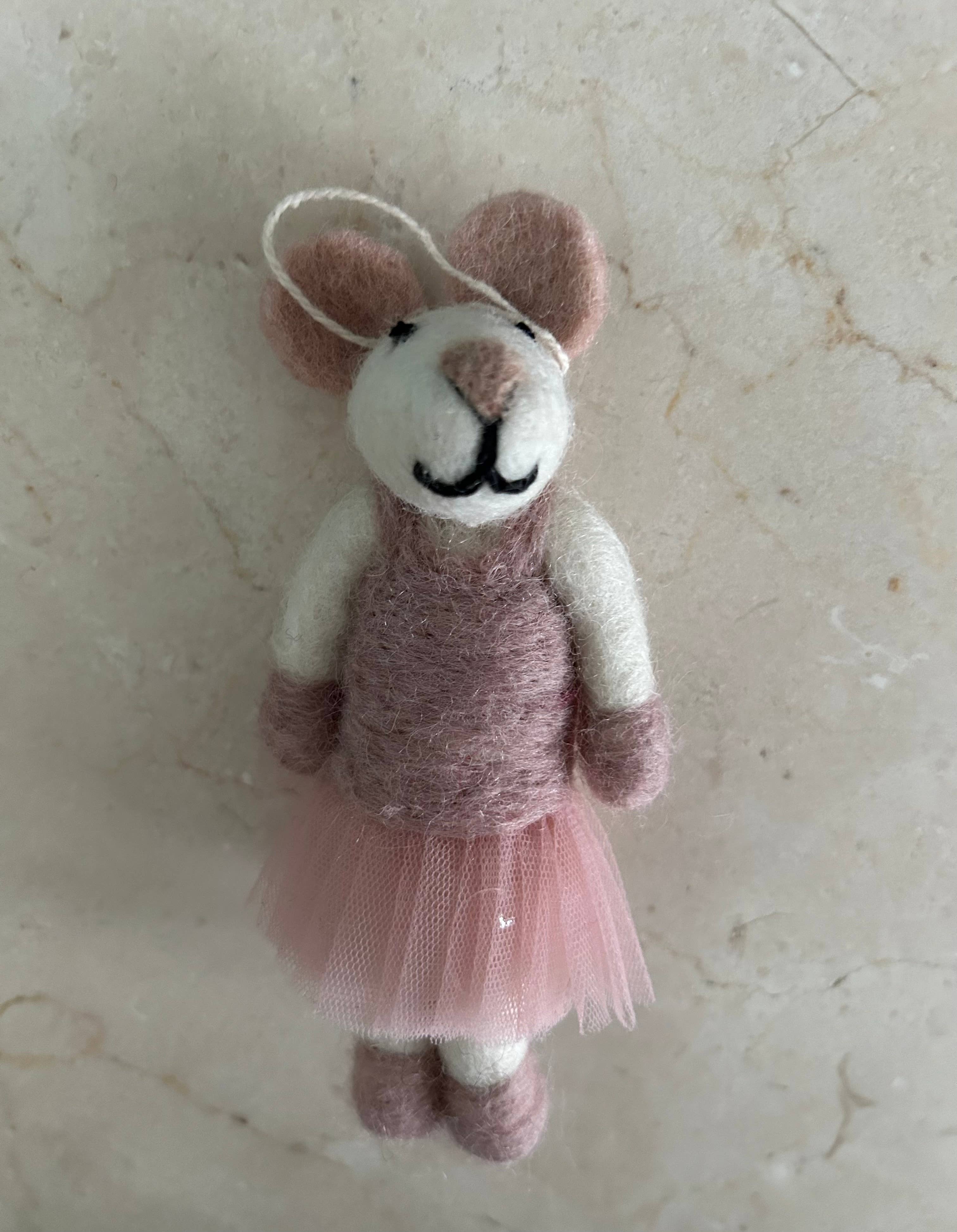 cerruti home - Vente Objets de décoration - Décoration « Ballerina Mouse Frances » en feutre faite à la main
