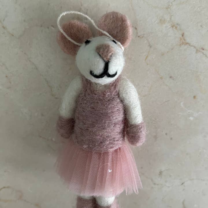 cerruti home - Vente Objets de décoration - Décoration « Ballerina Mouse Frances » en feutre faite à la main0