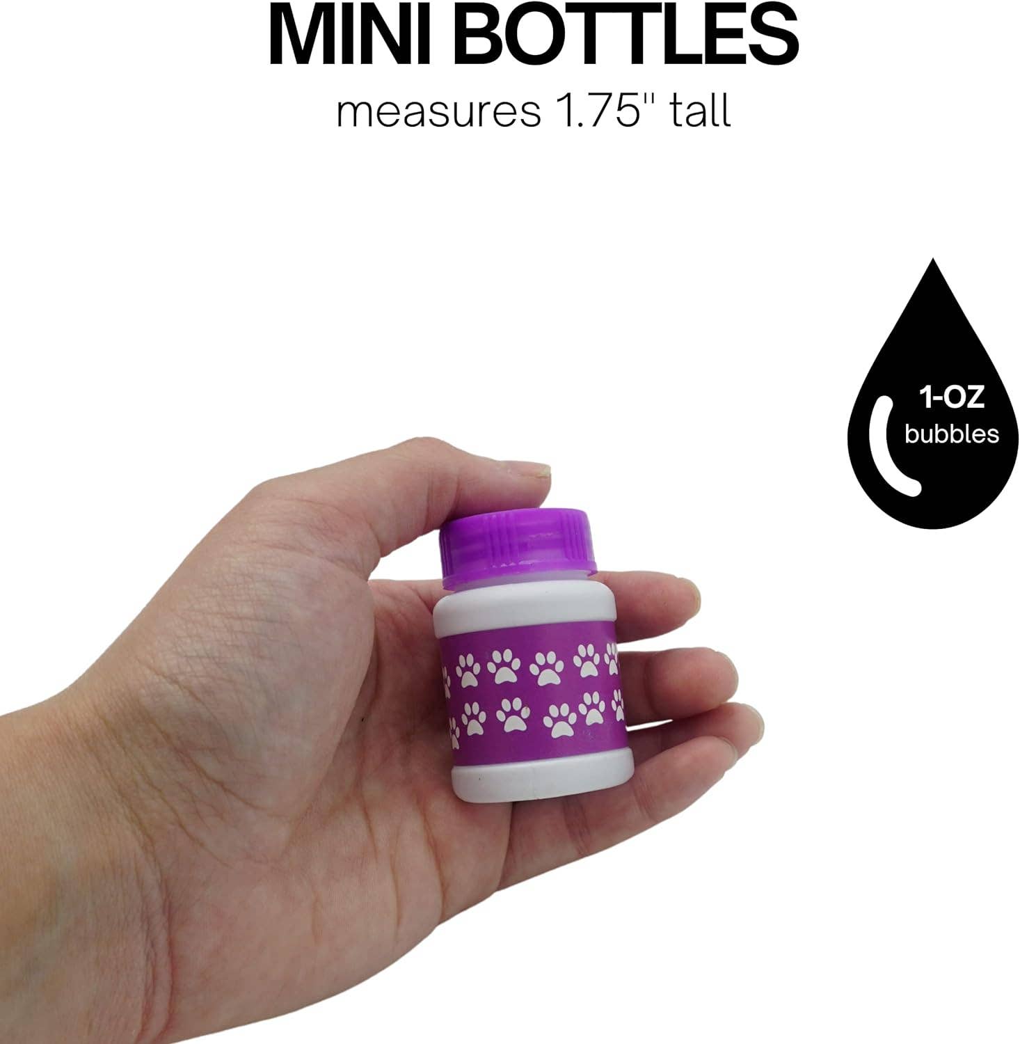 4E's Novelty - Wholesale Party Favor - Paw Print Bubble Bottles - 24 Pack, 1 oz, Paw Patrol Party Favors3