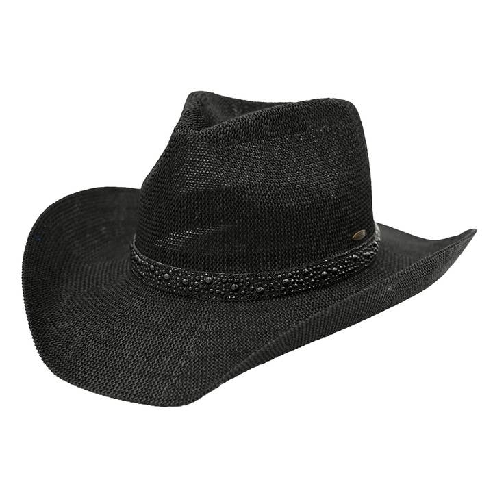 Funky Junque - Wholesale Cowboy Hat - Women's - Women's Cowboy Hat - Black